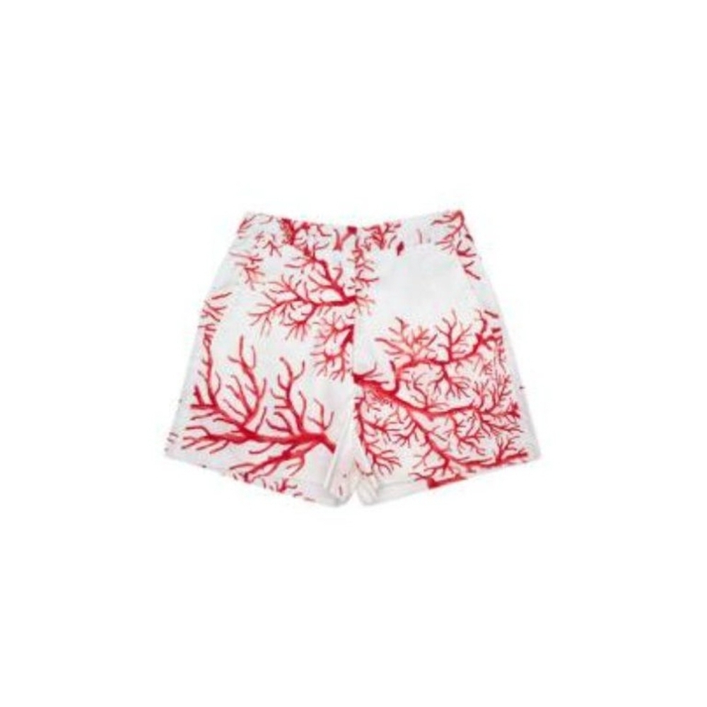 VALENTINO Archive '68 Print White Shorts with Red Coral Motif rare NTW vintage - Picture 4 of 12